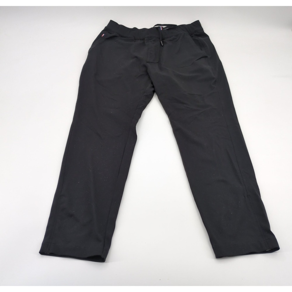 Fourlaps Nylon Sweatpants Golf Mens Medium Black Drawstring Performance Pull On